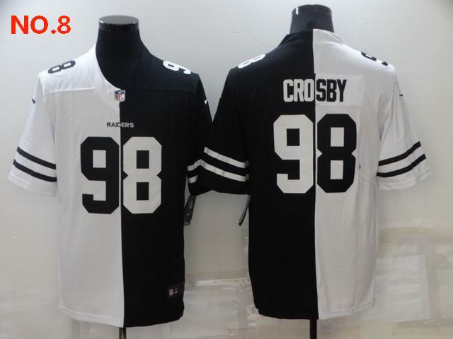 Men's Las Vegas Raiders 98 Maxx Crosby Jersey NO.8;